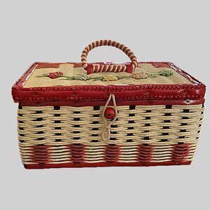 Vintage Sewing Basket